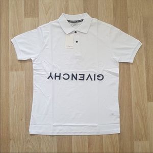 Givenchy Men White Casual Polo T'shirt XL